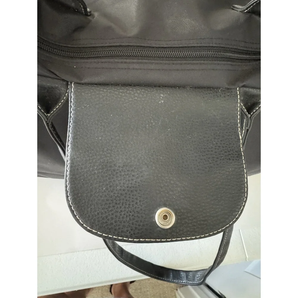 Barrington Weekend Overnight Zipper Nylon Bag Large 20x12 Black